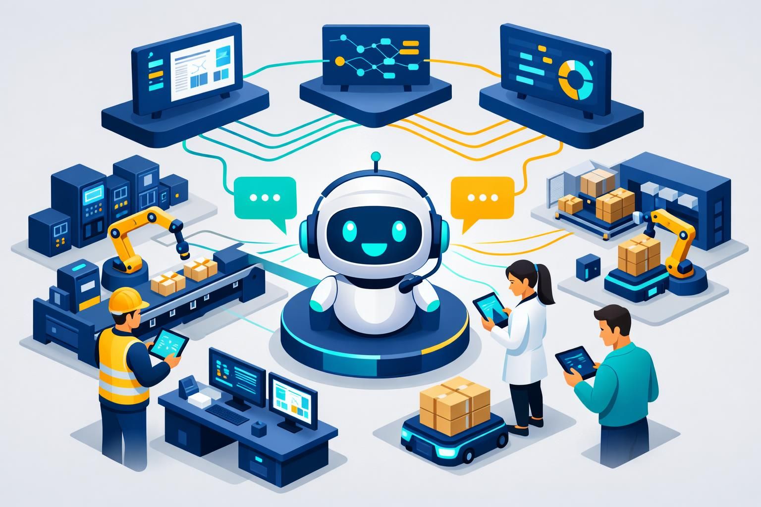 découvrez comment les chatbots industriels propulsés par l'ia peuvent optimiser la transformation digitale de votre entreprise en améliorant l'efficacité et l'expérience client.