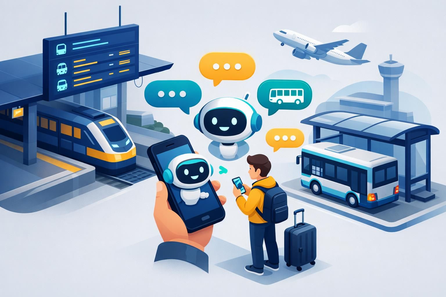 découvrez comment un chatbot spécialisé dans le transport utilise l'intelligence artificielle pour améliorer l'expérience des voyageurs en offrant informations en temps réel, assistance personnalisée et support 24/7.