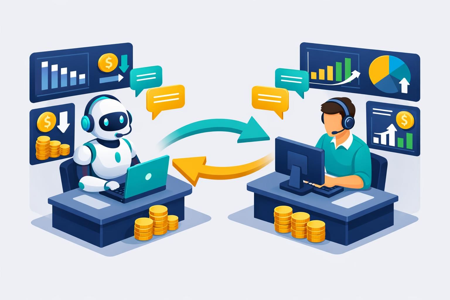 découvrez une analyse comparative détaillée des coûts entre chatbots et support humain pour 2026, afin d'optimiser votre service client et maîtriser vos dépenses.