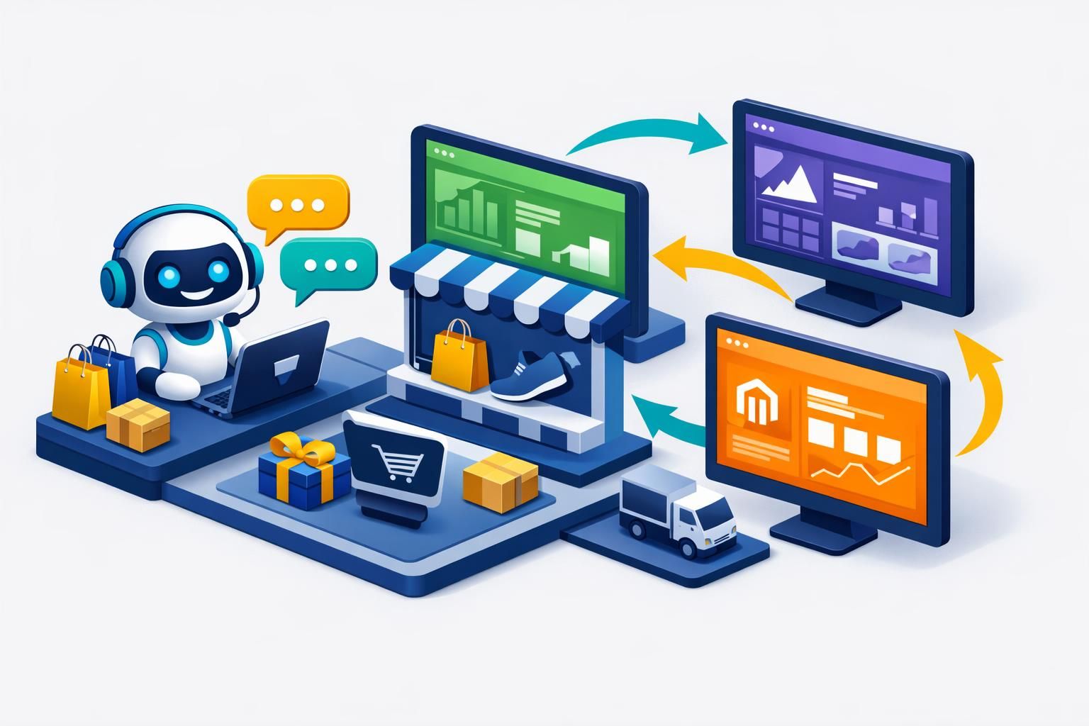 découvrez comment intégrer un chatbot dans votre boutique en ligne shopify, woocommerce ou magento pour améliorer l'expérience client, augmenter les ventes et optimiser le support.