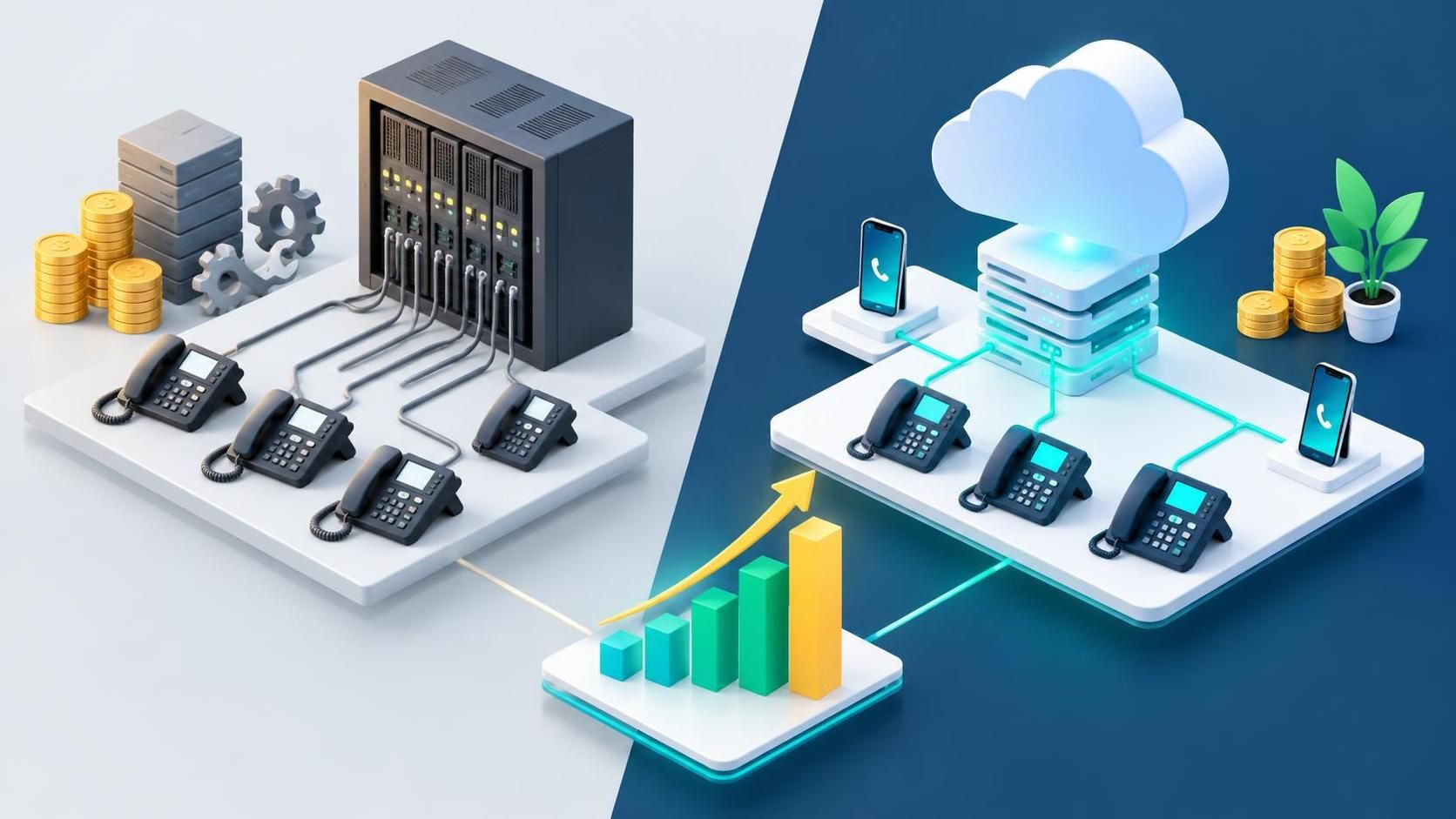 comparez le roi d’un standard virtuel à celui d’un standard traditionnel en 2026 : coûts, économies et avantages pour votre entreprise.